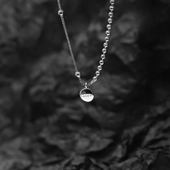 *NEW Rose Gold/Sterling Silver Lucky Bead Necklace - Picture 5 of 9